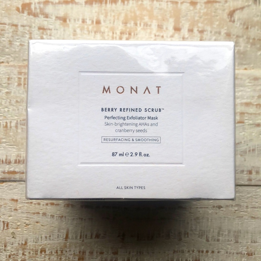 Brand New Monat Berry Refined Scrub 2.9 fl. oz. SEALED! 💕